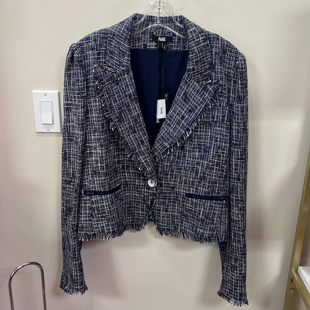Paige Crop Chelsea Blazer wPuff Sleeve